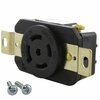 Ac Works 20A 120/208V NEMA L21-20R Flush Mount Locking Industrial Grade Receptacle FML2120R